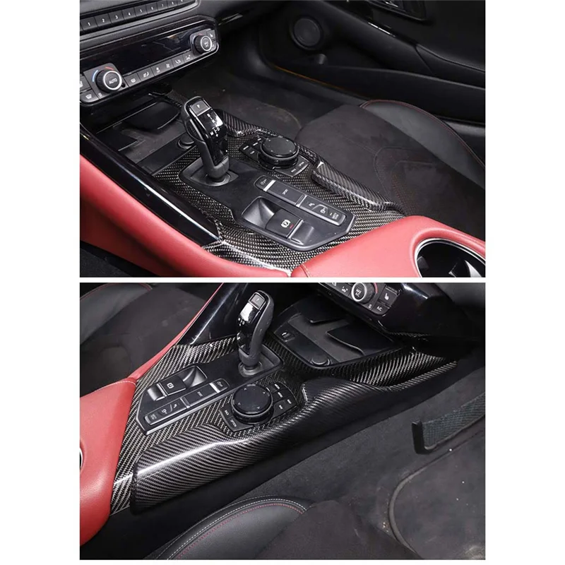 Cubierta central fibra carbono para Toyota Supra A90 2019-2022 - imagen 2