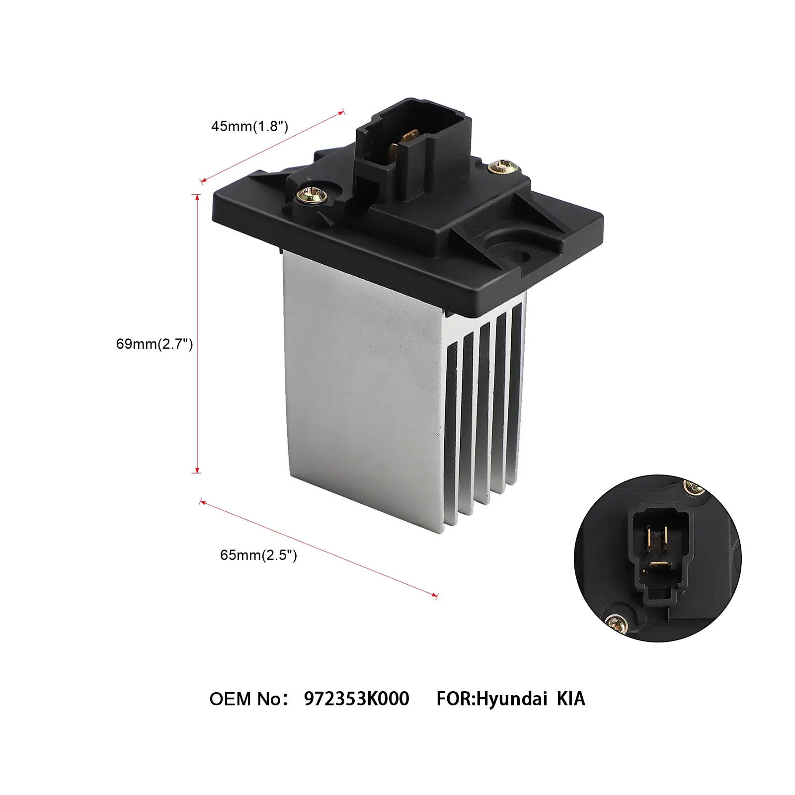 97235-3K000 Resistencia ventilador habitáculo Hyundai Kia 2006-2013 - imagen 2