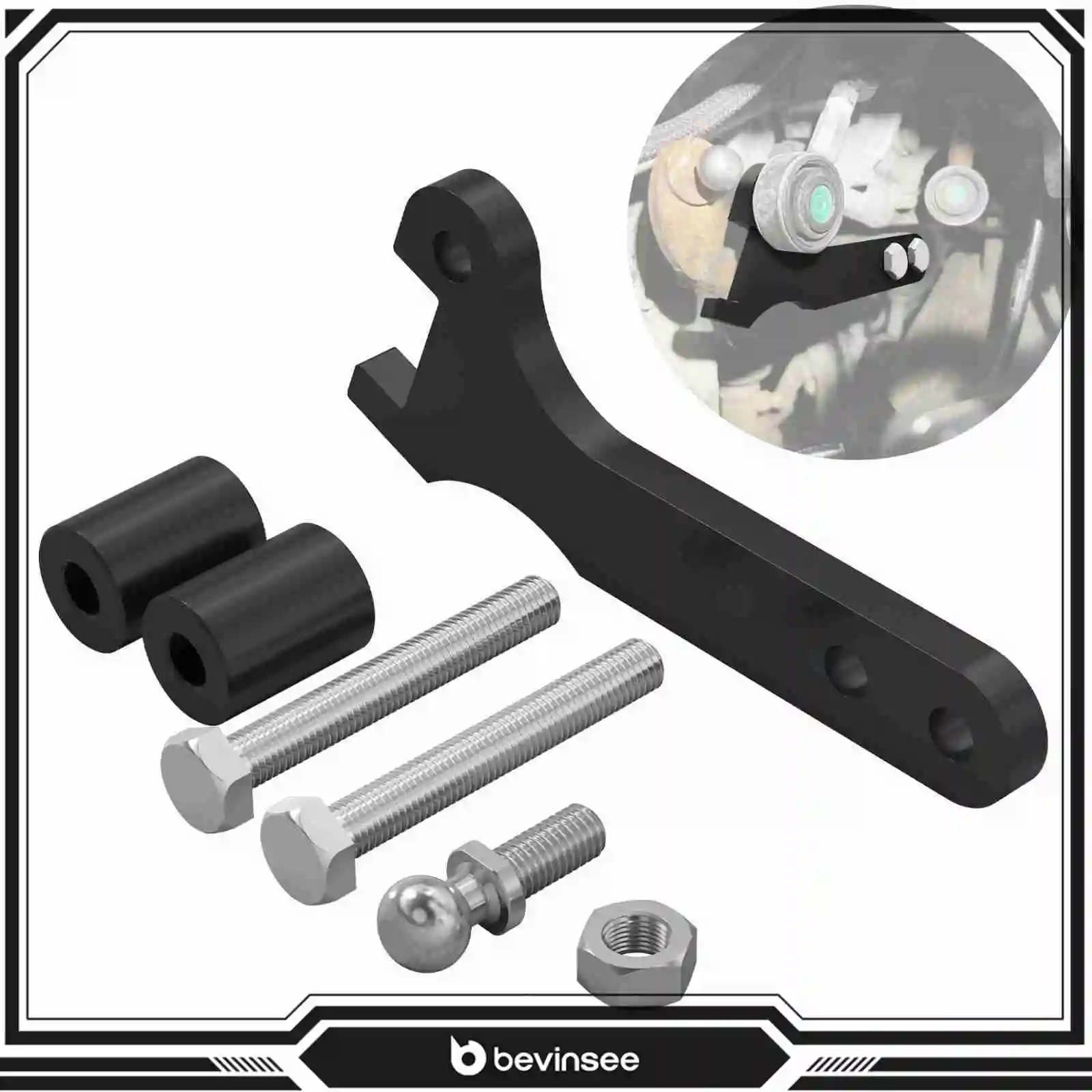 BEVINSEE Kit de palanca de cambios corta para Abarth 500/595/695
