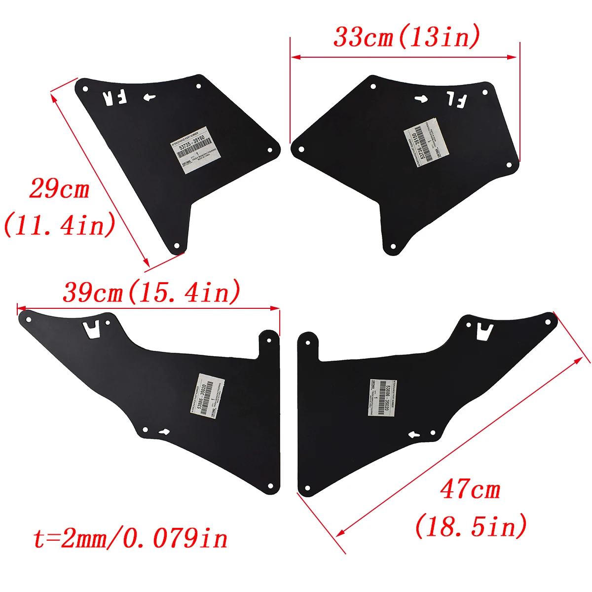 Protector guardabarros Toyota Land Cruiser Prado 2003-2020 - imagen 2