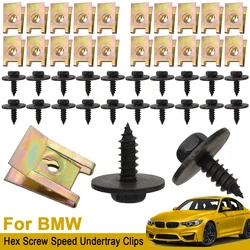 Tornillos de guardabarros con clip en U para BMW E46, E90, E92 y F10