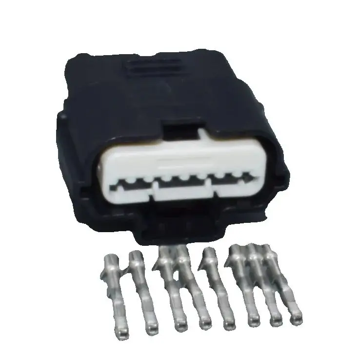 Shhworldsea Conector eléctrico estanco MX64 hembra de 8 pines