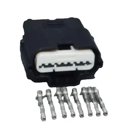 Shhworldsea Conector eléctrico estanco MX64 hembra de 8 pines