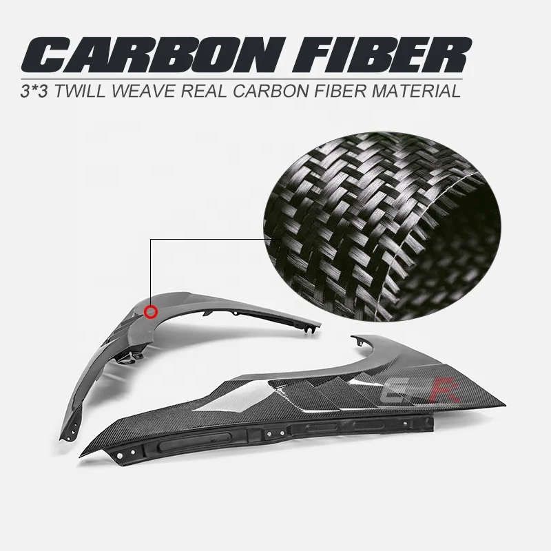 Guardabarros delantero fibra de carbono Hyundai Elantra N CN7 - imagen 3