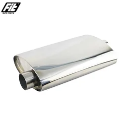 Silenciador de escape acero inoxidable universal tubo recto