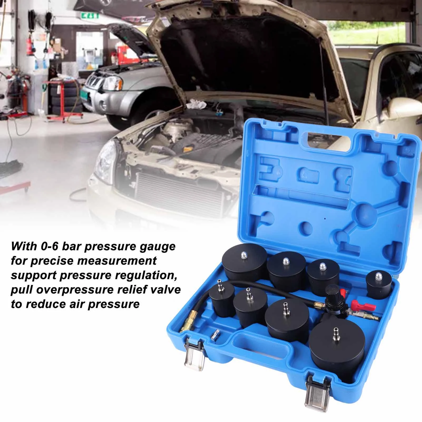 Probador de fugas de turbocompresor para sistema frío, medidor de presión - imagen 4