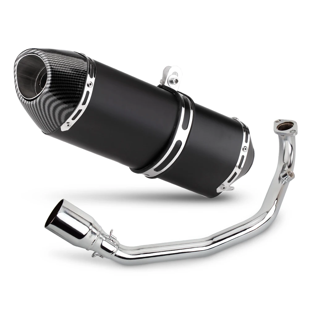 Escape Slip On R77 Yamaha Zuma GY6 200cc – Tubo conexión y silenciador - imagen 2