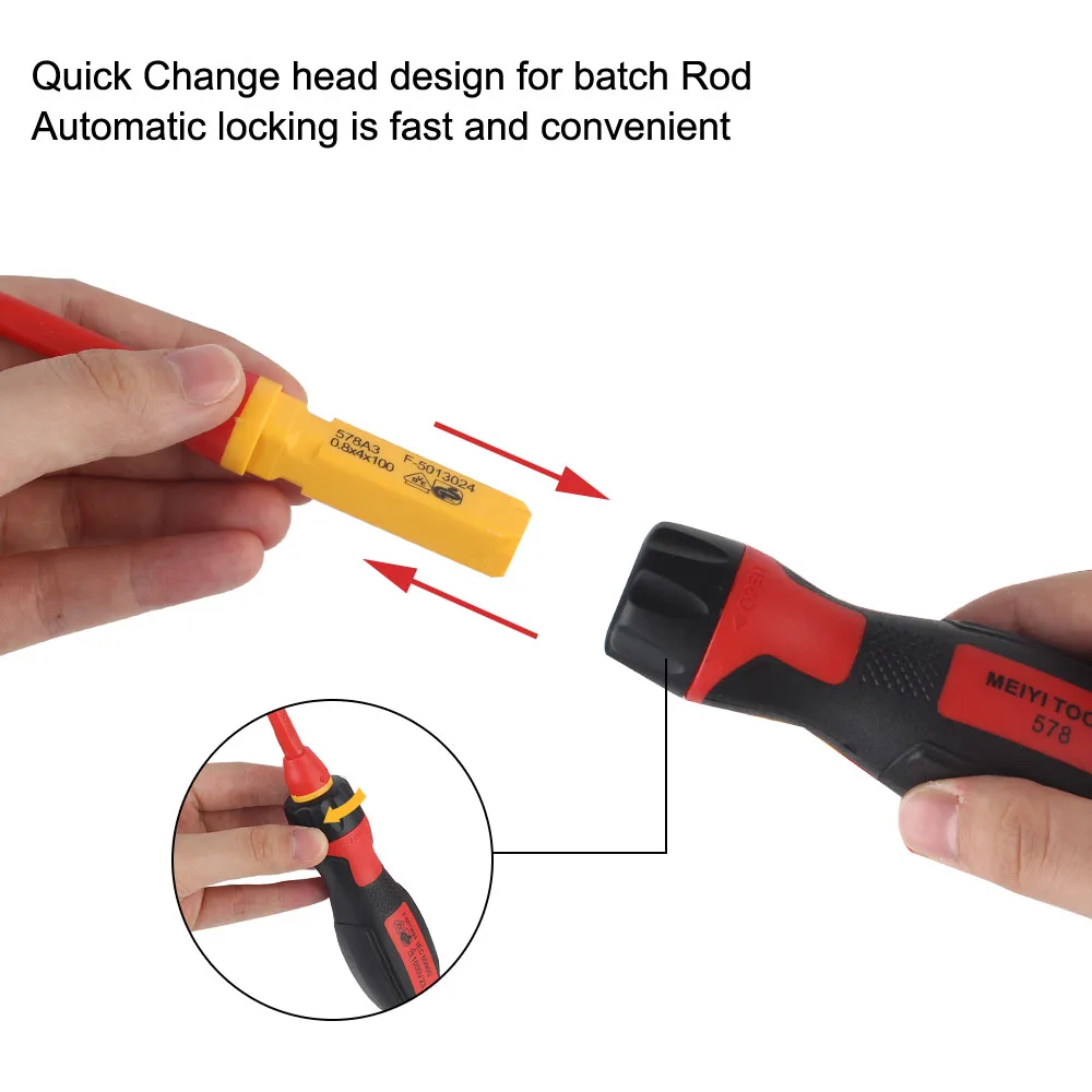 Juego destornilladores aislados 1000V Torx y plano con estuche magnético - imagen 5