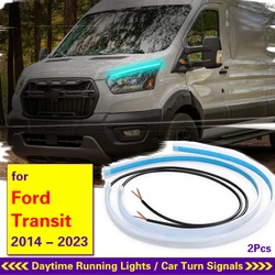 Luz DRL LED 12V flexible para Ford Transit 2014-2023