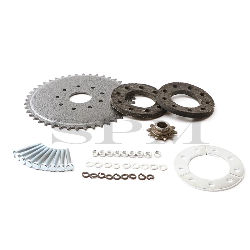 Kit de piñón trasero 44 dientes y soportes para motor 49-80 cc
