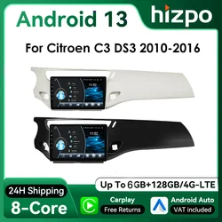 Hizpo Autoradio Android CarPlay compatible con Citroën C3 DS3