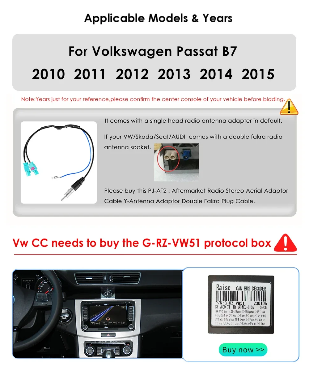 Instalación del radio Hizpo en consola de VW Passat