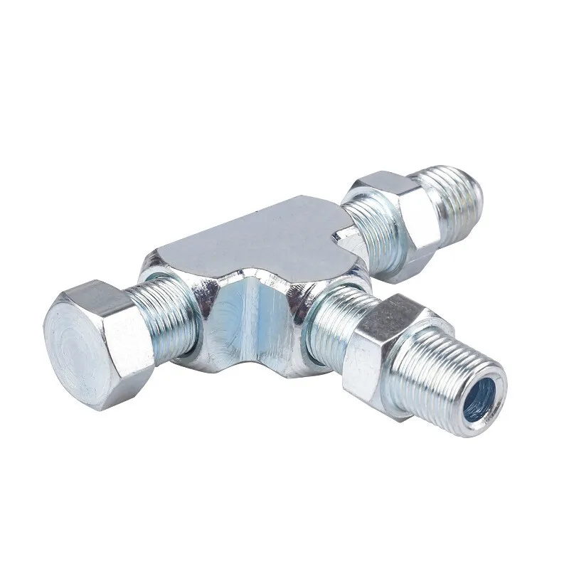 Adaptador en T 1/8 NPT a 4AN para sensor de presión de aceite