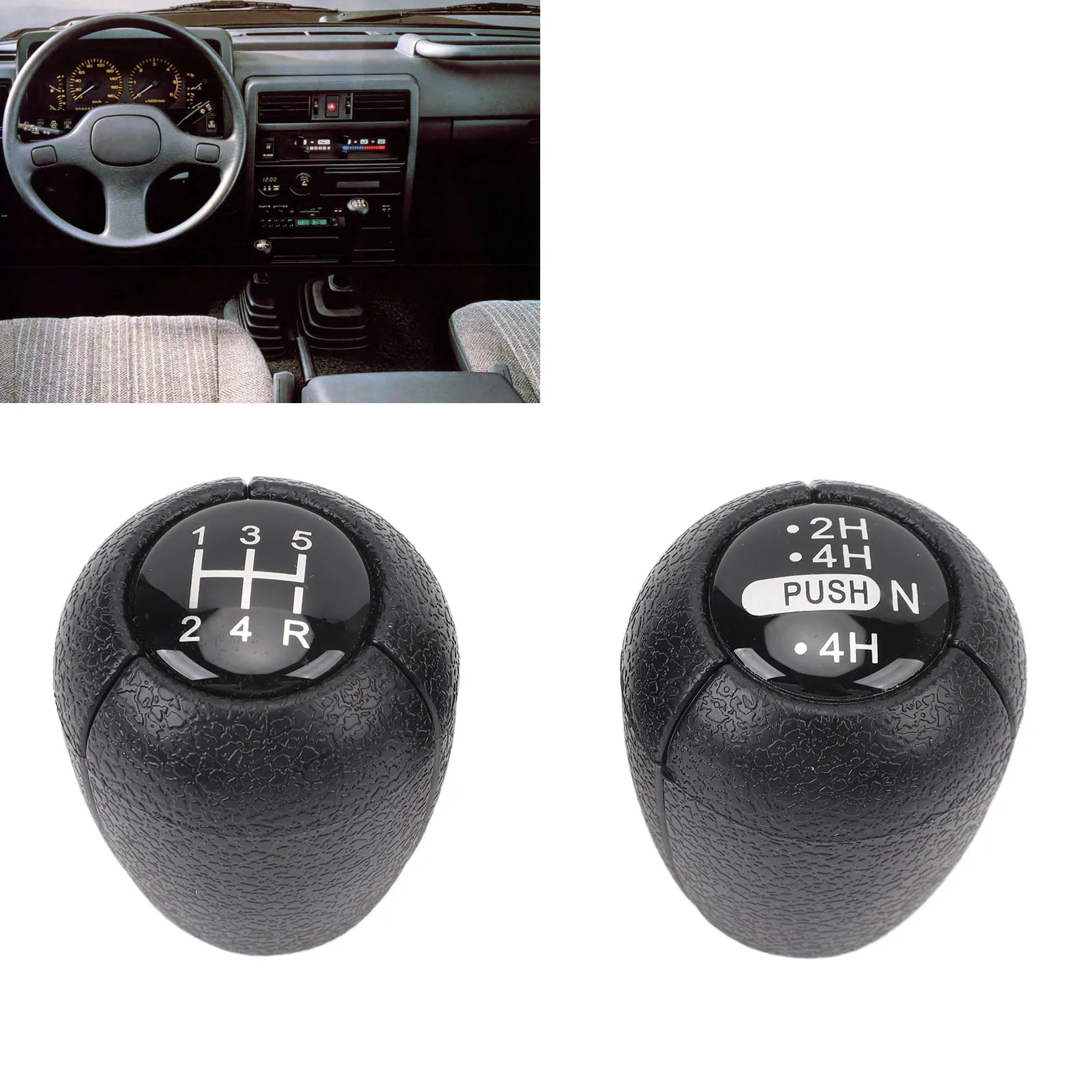 Perilla de cambio antiarañazos ergonómica para Nissan Patrol Y60 GQ