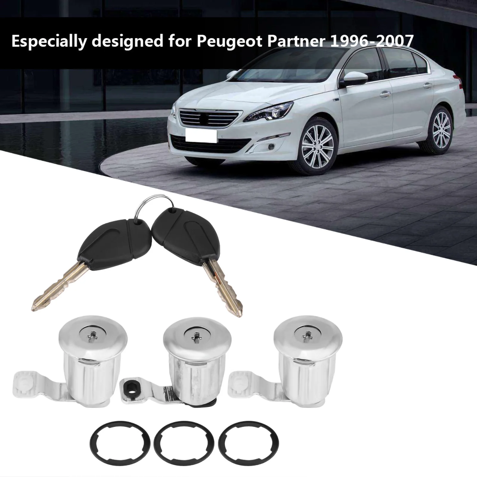 Cerradura puerta barril llaves 252522 Citroën Partner Berlingo Xsara
