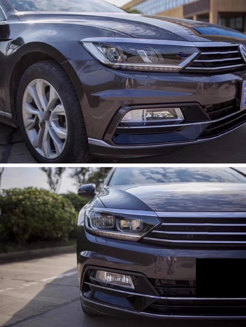 Labio parachoques delantero VW Passat Rline – Sin pintar – Nuevo estilo modificado - imagen 5