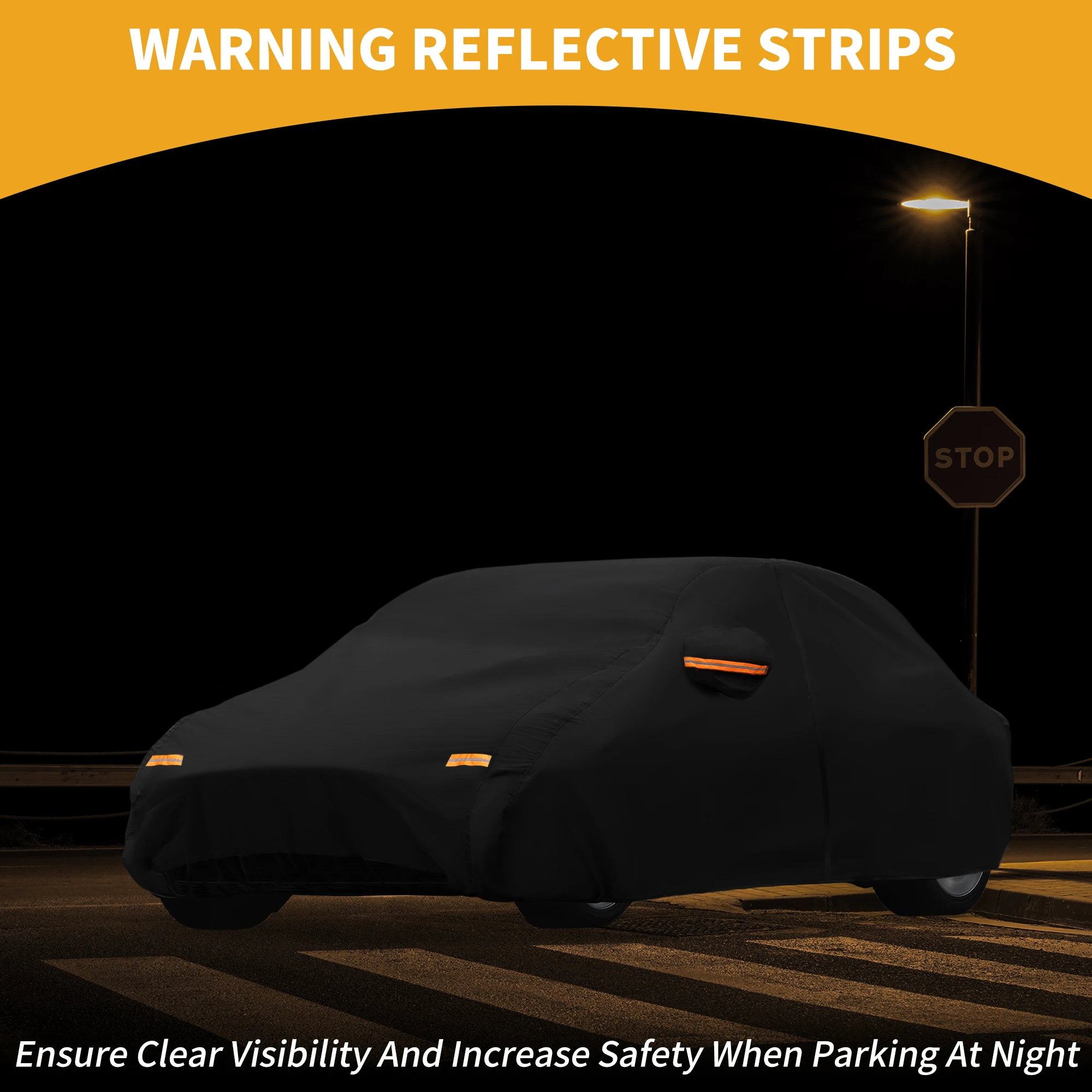 UXCELL Funda impermeable para Hyundai Ioniq 5 con bandas reflectantes - imagen 3