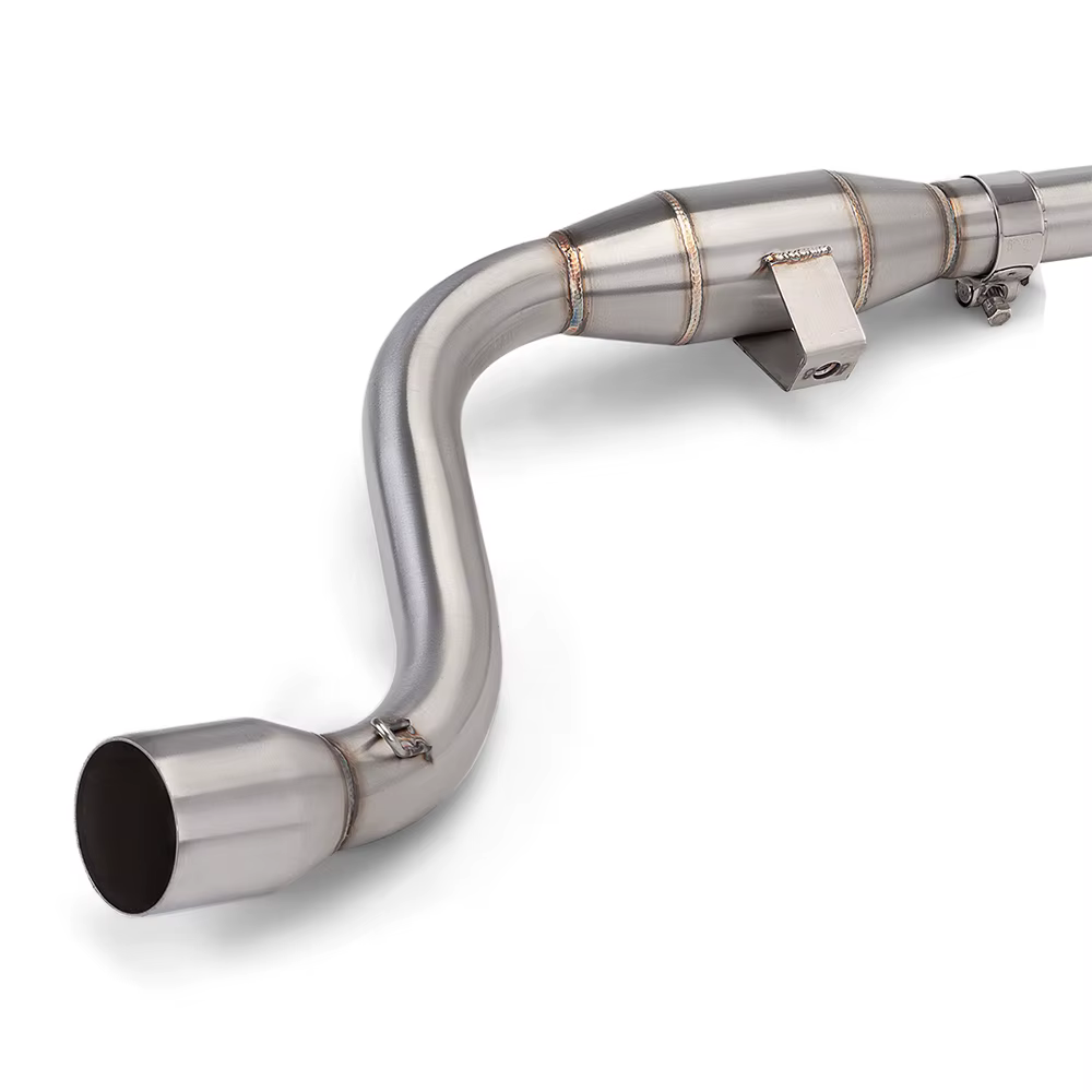 Colector de escape inox de 51 mm azul para Suzuki Gixxer 150/155 - imagen 2