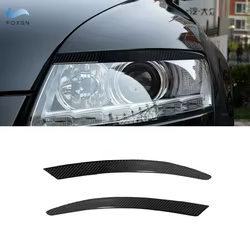 Embellecedores de cejas de faro en fibra de carbono – Audi A6 C6 4F