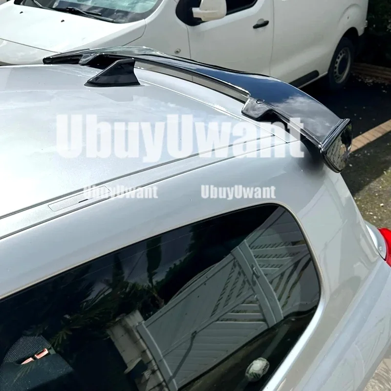Alerón de techo para Renault Clio III, IV y V efecto carbono ABS