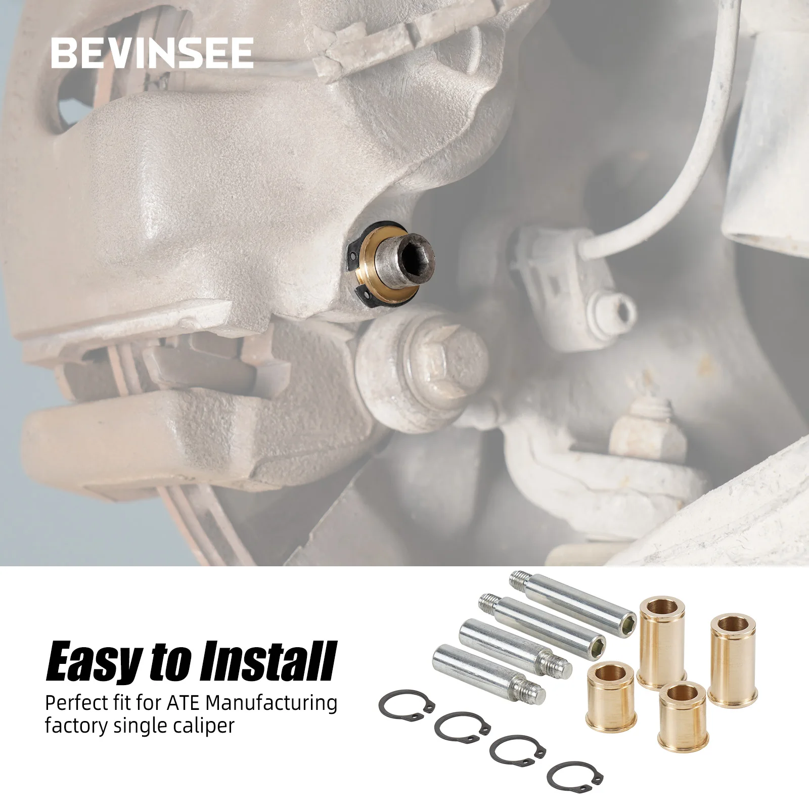BEVINSEE 34116758707 Kit bujes guia pinza delantera laton - BMW E90 - imagen 4