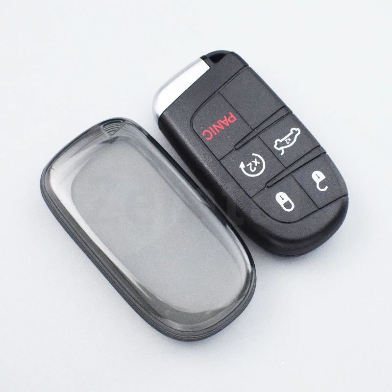 Funda protectora TPU transparente llavero – Jeep Chrysler Dodge - imagen 3