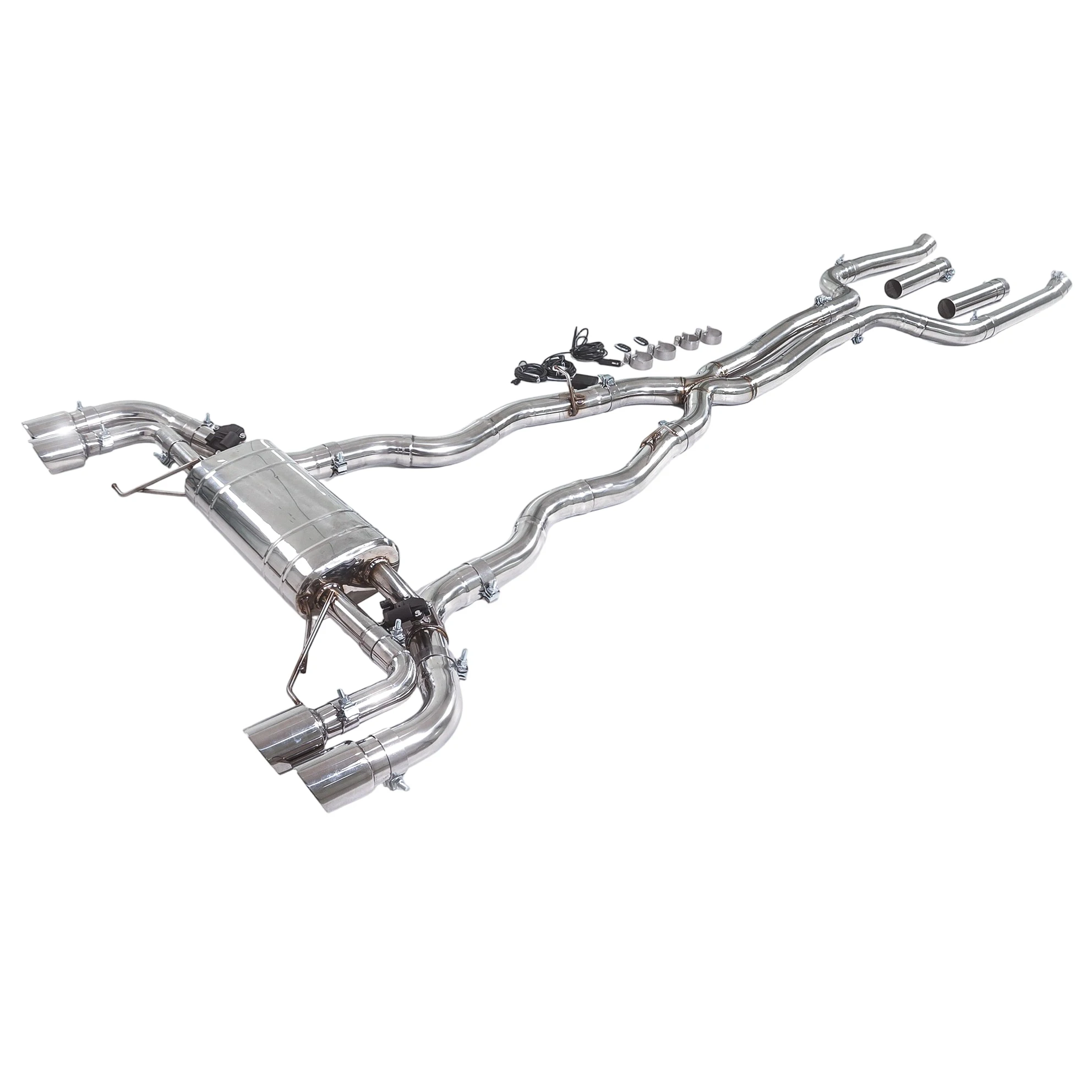 GFC escape catback con válvula eléctrica para BMW M550i G30 4.4T - imagen 2