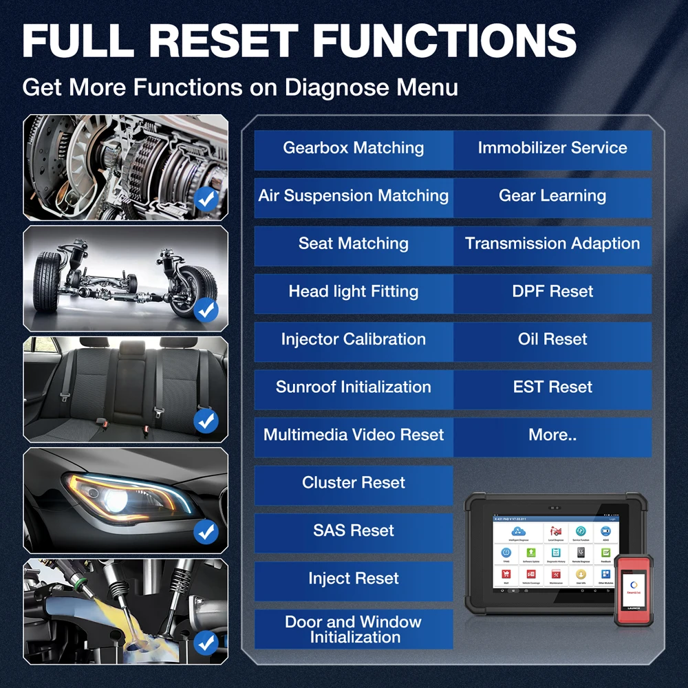 Escáner diagnóstico LAUNCH X431 PAD V Elite con codificación ECU y ADAS - imagen 5