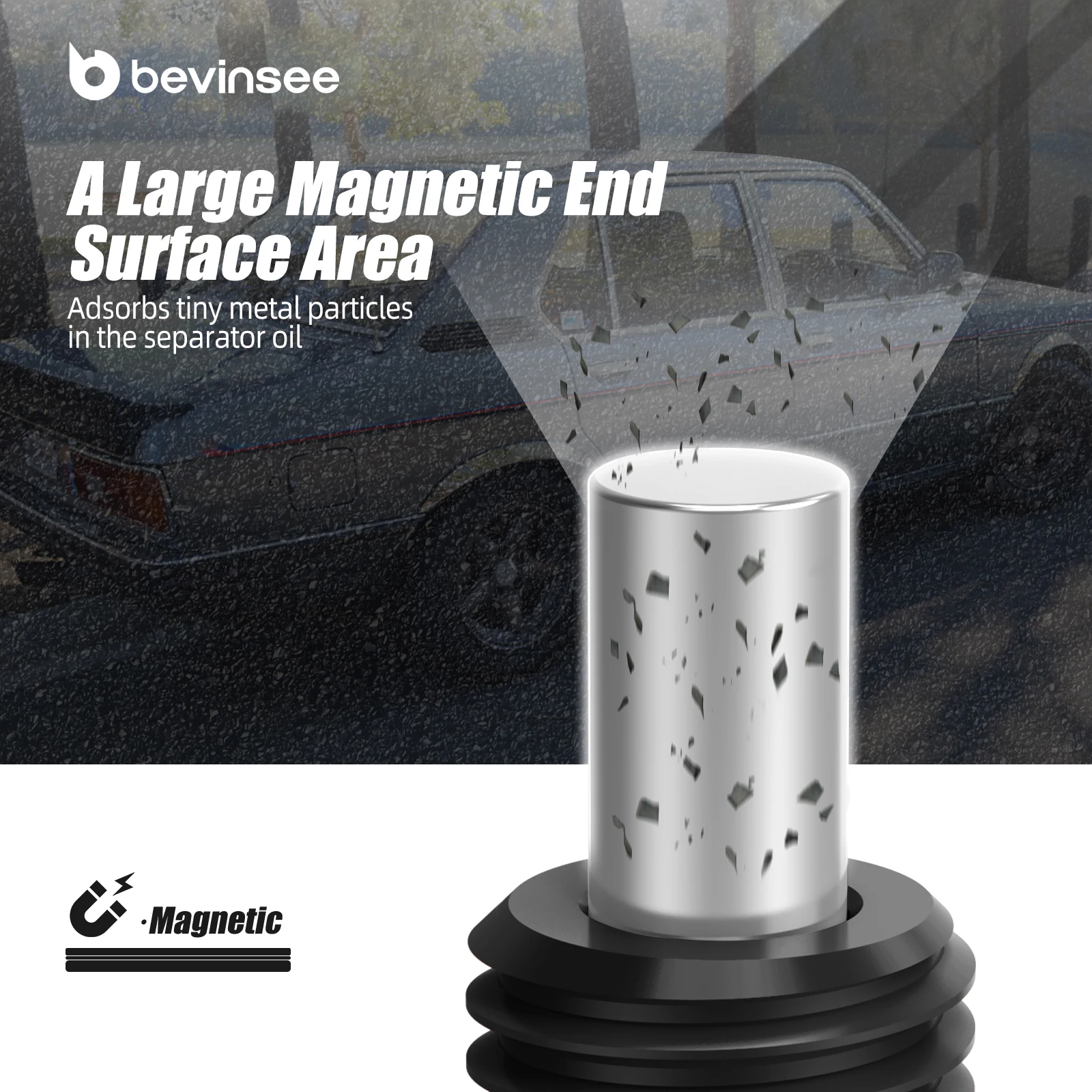 BEVINSEE tapón magnético de cárter M12x1,5 para BMW y MINI - imagen 4