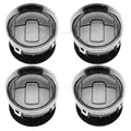 4PCS Bright Silver