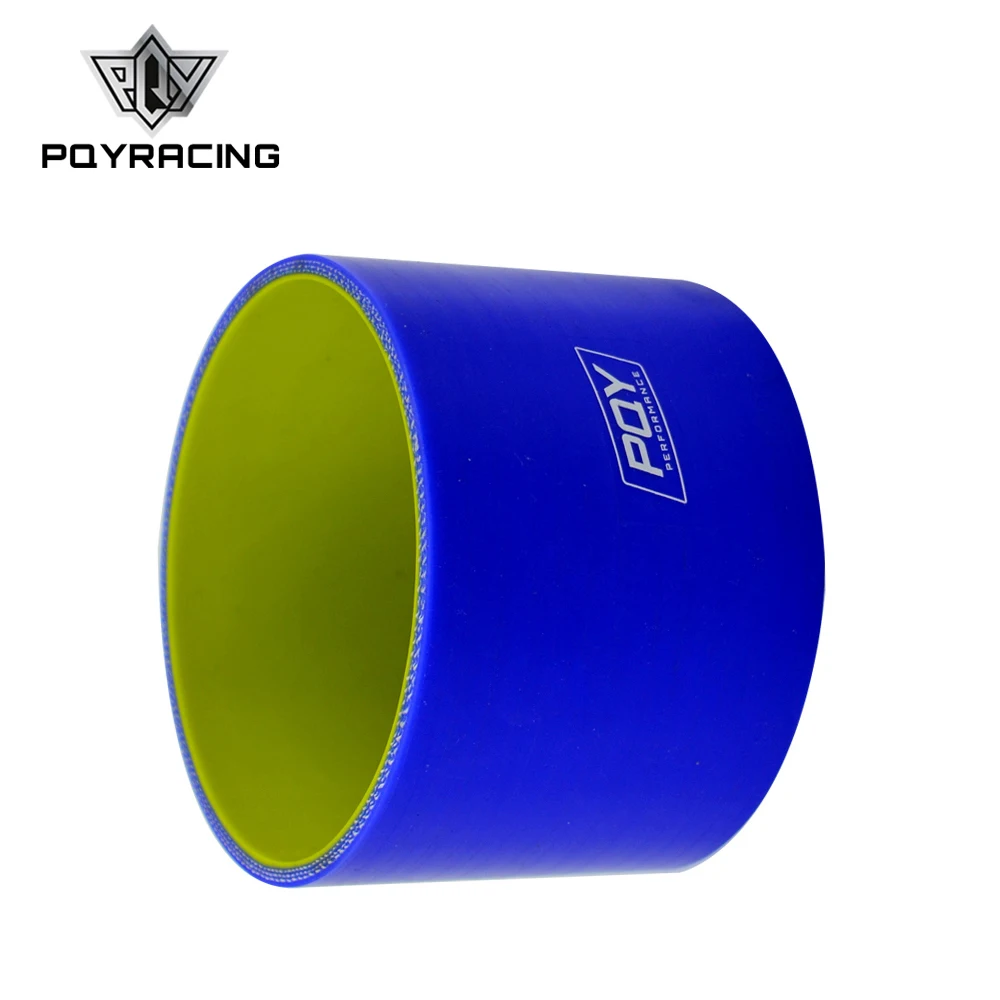 Tubo silicona intercooler turbo 102 mm recto azul y amarillo PQY