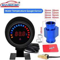 Medidor temperatura agua digital LCD 12-24V con sensor 10mm