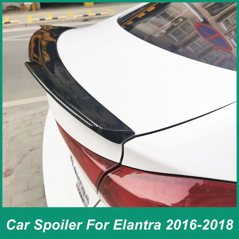 Alerón lobo llama – Hyundai Elantra líder 2016-2018 negro brillante