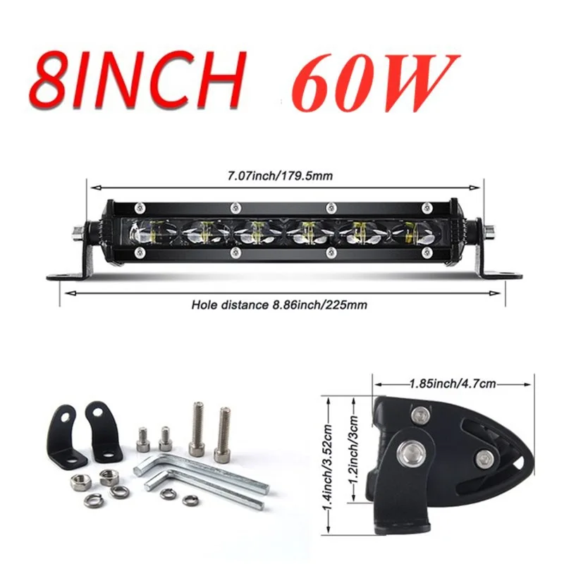 Tira LED ultrafina 6D de una fila para barra frontal todoterreno - imagen 3