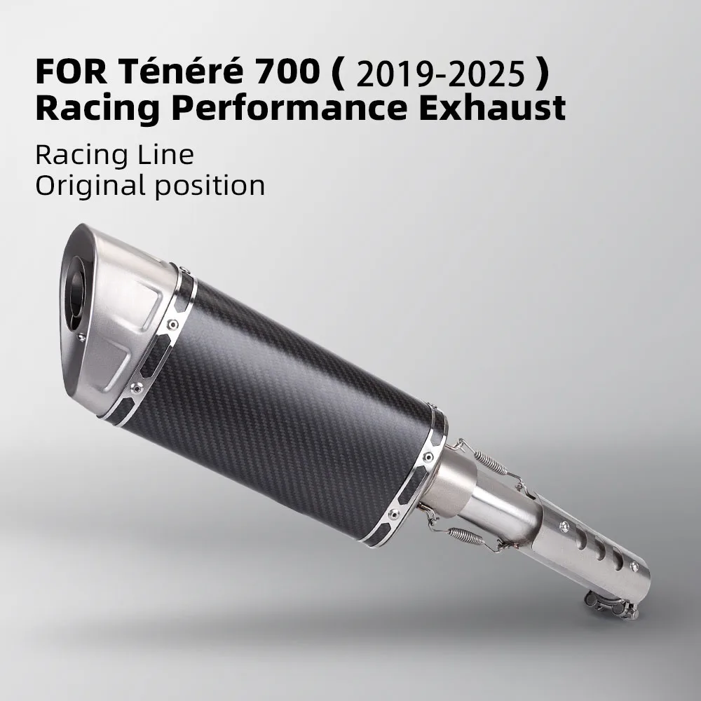 Escape slip-on Yamaha Ténéré 700 2019-2025 con DB Killer