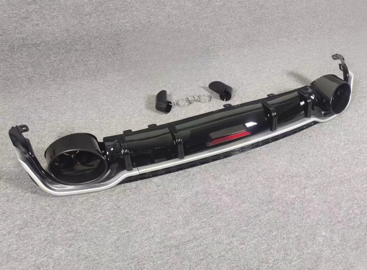 Difusor trasero RS6 para Audi A6 Avant C8 S-Line con tubo escape - imagen 5