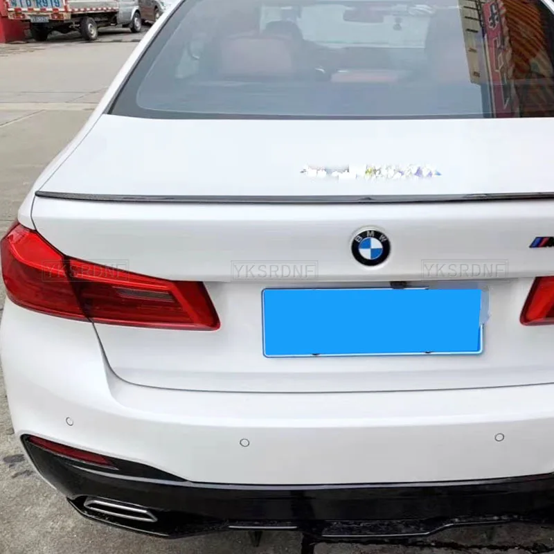 M5 estilo alerón trasero para maletero de coche embellecedor de labio para BMW 5 Series G30 Sedan 2017 2018 2019 ABS negro brillante - imagen 2