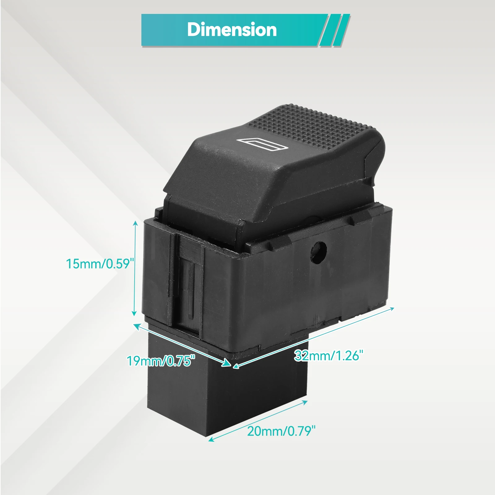 6X0959855B Interruptor elevalunas VW Polo 6N2, Lupo y Seat Ibiza - imagen 5