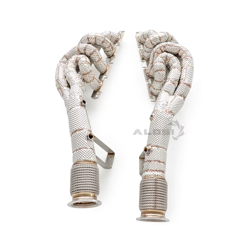 Bajante aislado acero inoxidable para Audi R8 V8 4.2 2008-2020 - imagen 3