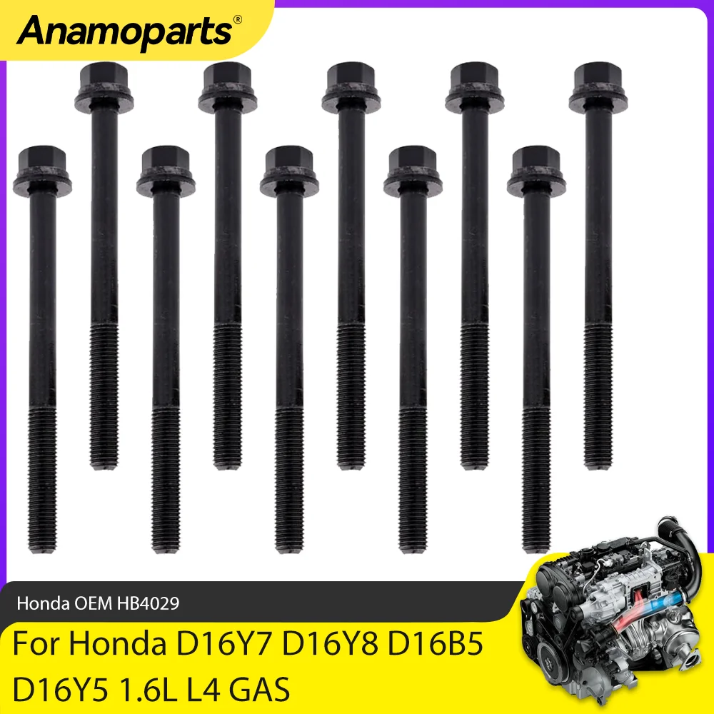 HB4029 juego pernos de culata Honda Civic Del Sol 1.6 D16