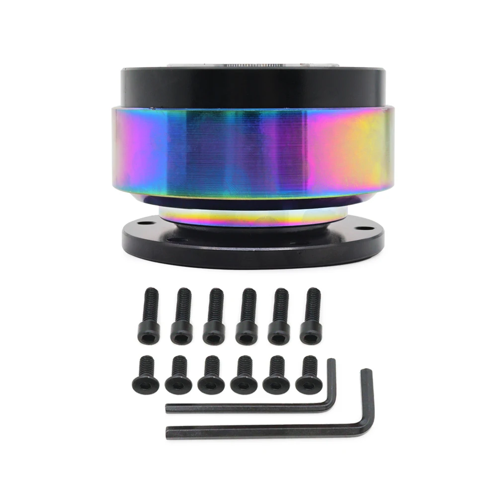 Nuevo volante negro Snap Off adaptador de cubo de liberación rápida kit Boss 8 colores disponibles Mo accesorios de coche - imagen 4