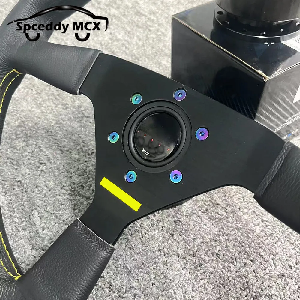 Llave en L volante con tornillos titanio quemado para coche