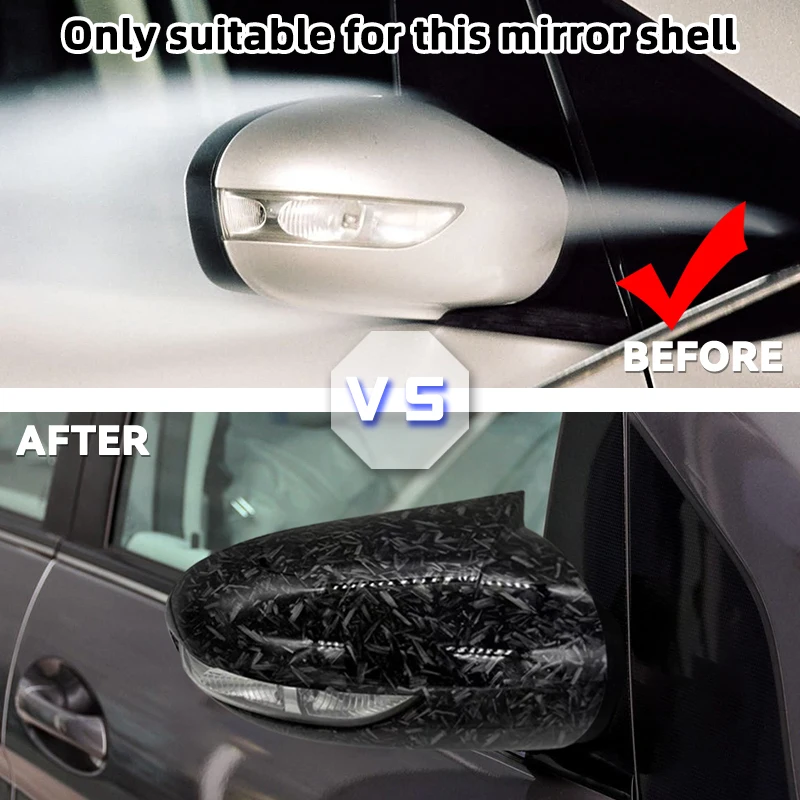 Mercedes-Benz Cubierta retrovisor lateral carbono – W169/W245 - imagen 2