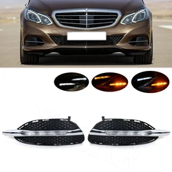 Luces de circulación diurna izquierda y derecha para Mercedes Benz, W212, Clase E, E180, E200, E260, E320, E400, 2014, 2015, DRL