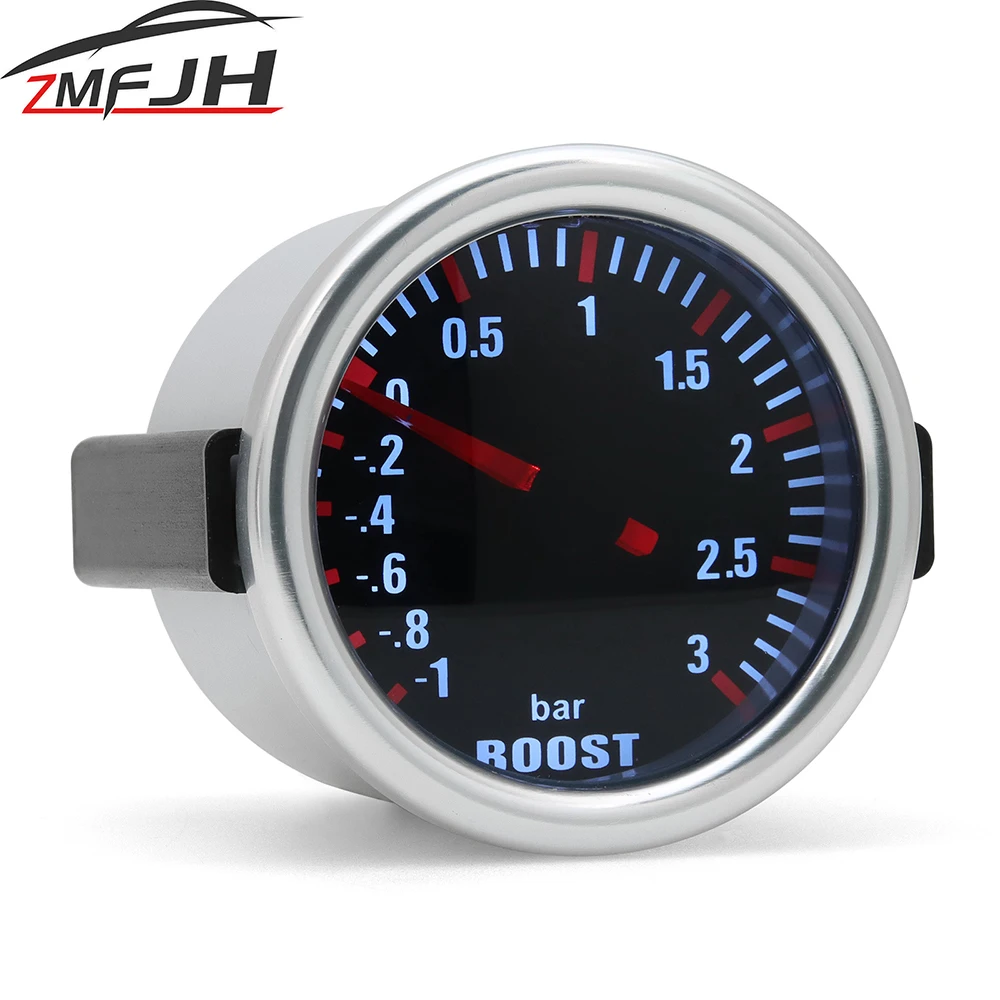 Manómetro turbo LED 2.52mm (-1 a 3 bar) – medidor presión motores 12V