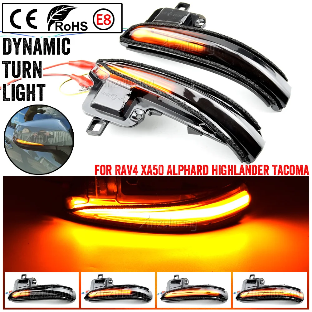 LED Intermitentes Dinámicos Espejo Lateral Toyota Tacoma RAV4 Highlander