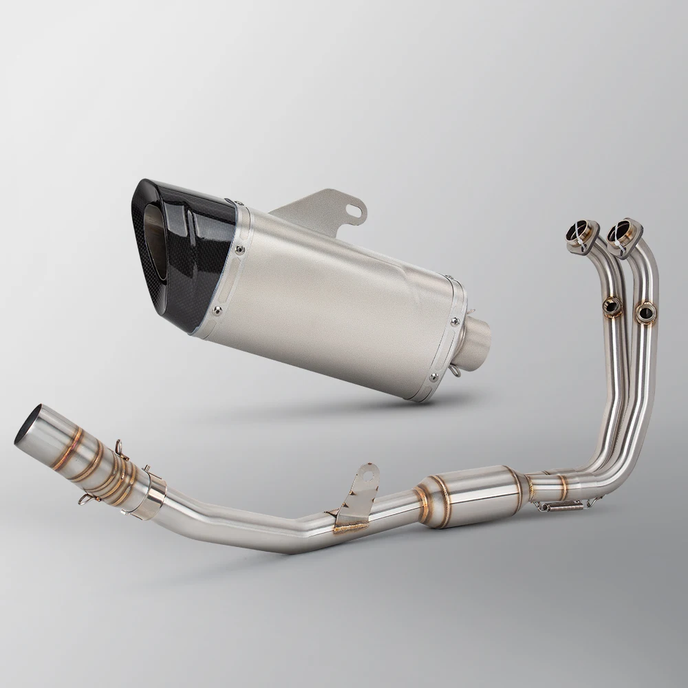 Escape completo CFMOTO 450MT con silenciador de carbono