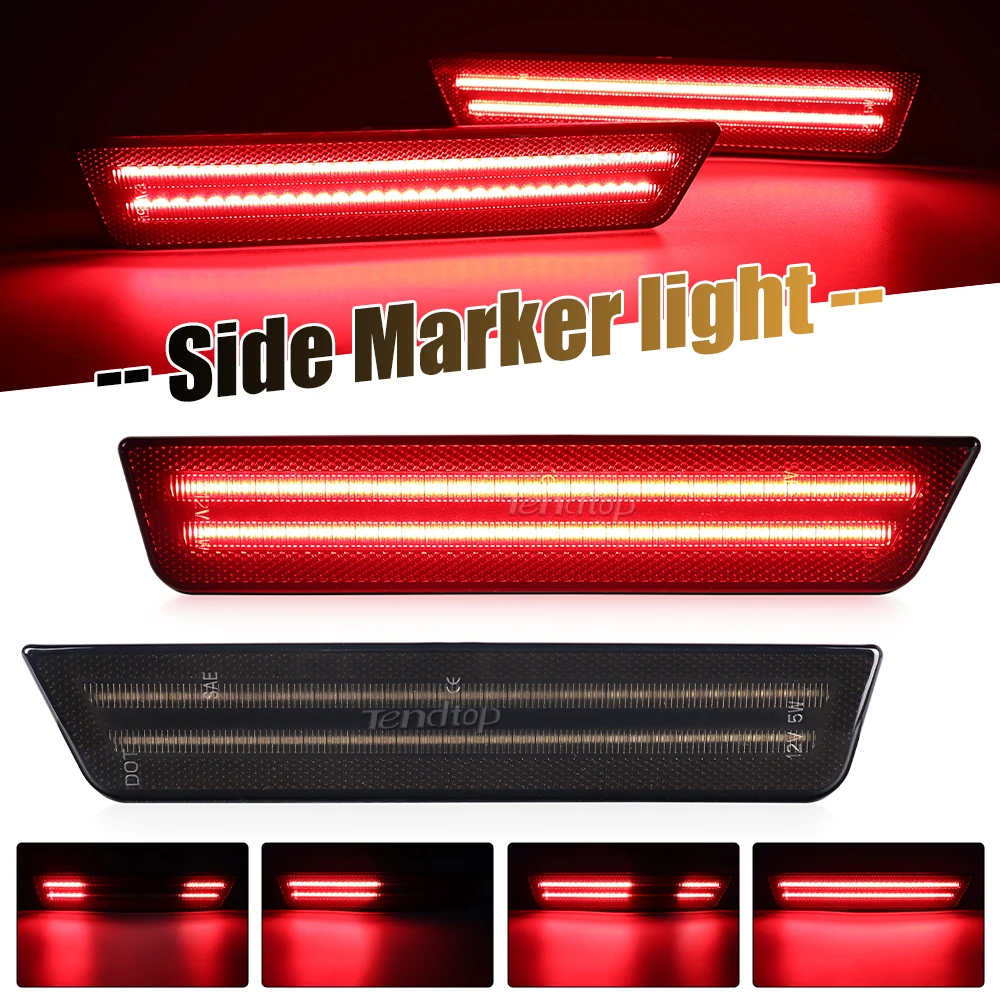 Luces LED posición lateral verde/roja Dodge Challenger 2008-2014