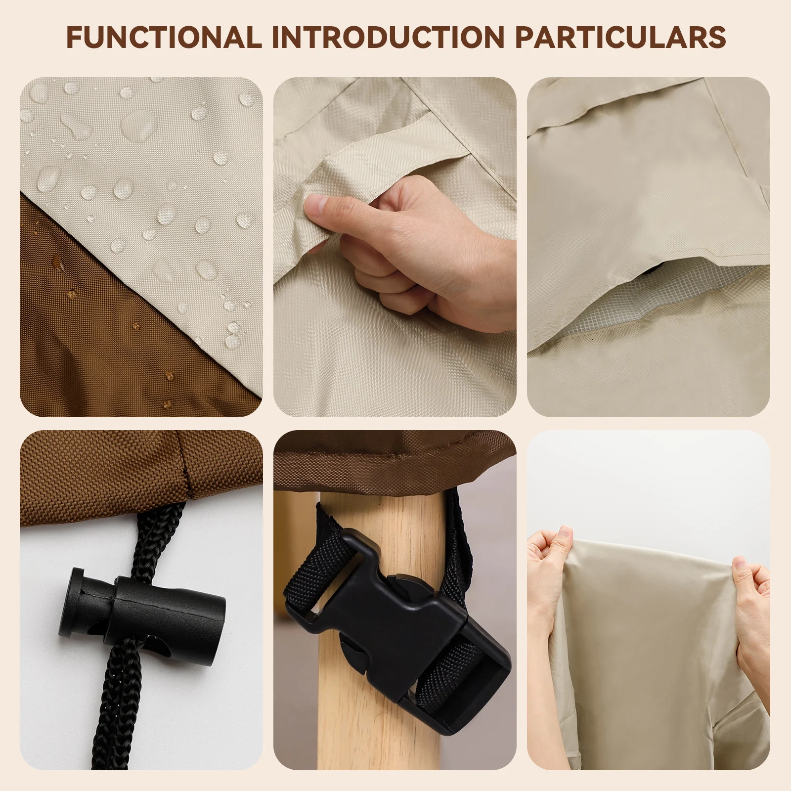 Cubierta impermeable para muebles de patio – mesa y sillas - imagen 5