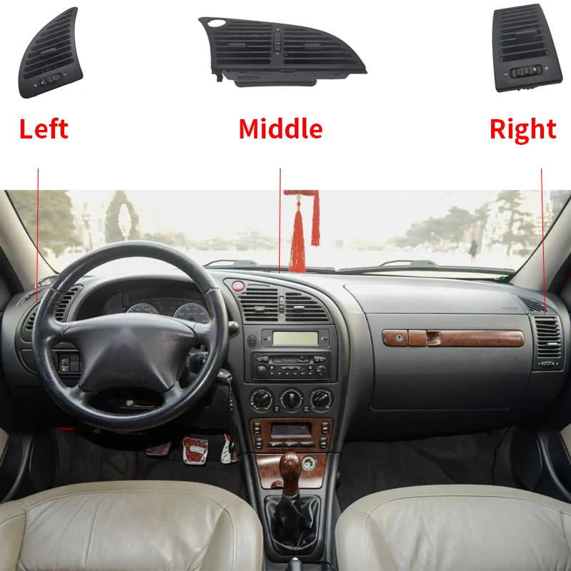 Salida aire acondicionado Citroen Xsara – Panel rejilla negra - imagen 5